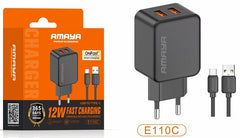 E110C 10W Dual-USB Fast Charger