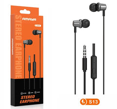 AMAYA S13 Stereo Earphones: Pure Audio, Robust Design